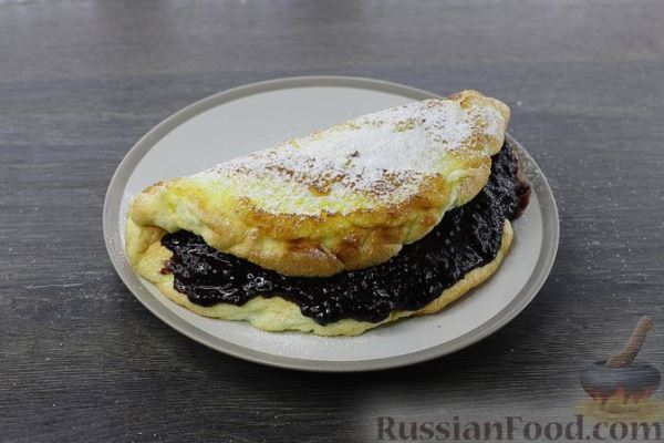 Сладкий омлет-суфле с джемом (в духовке)